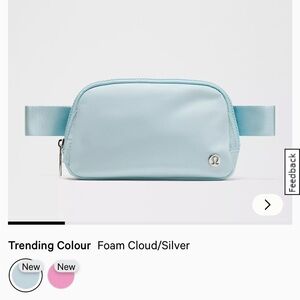 lululemon light blue crossbody belt bag - New (without tags)